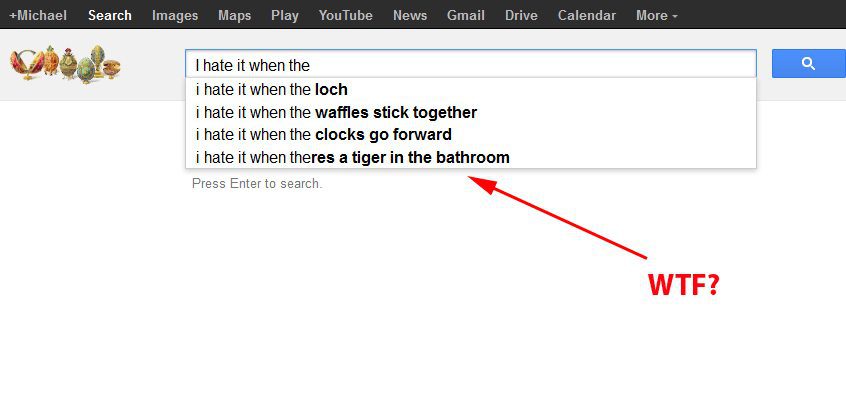 Sometimes you'll be surprised at the long tail keyword that shows up in that search suggestion.